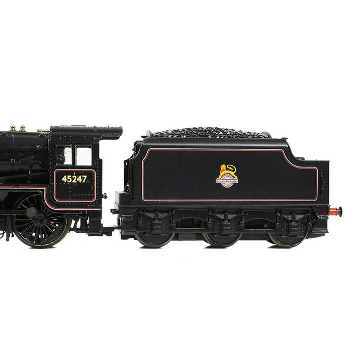 Graham Farish 372-136B LMS 5MT 'Black 5' with Welded Tender 45247 BR Early Lined Black