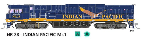 SDS Models NR Class #NR28 Indian Pacific With DCC Sound