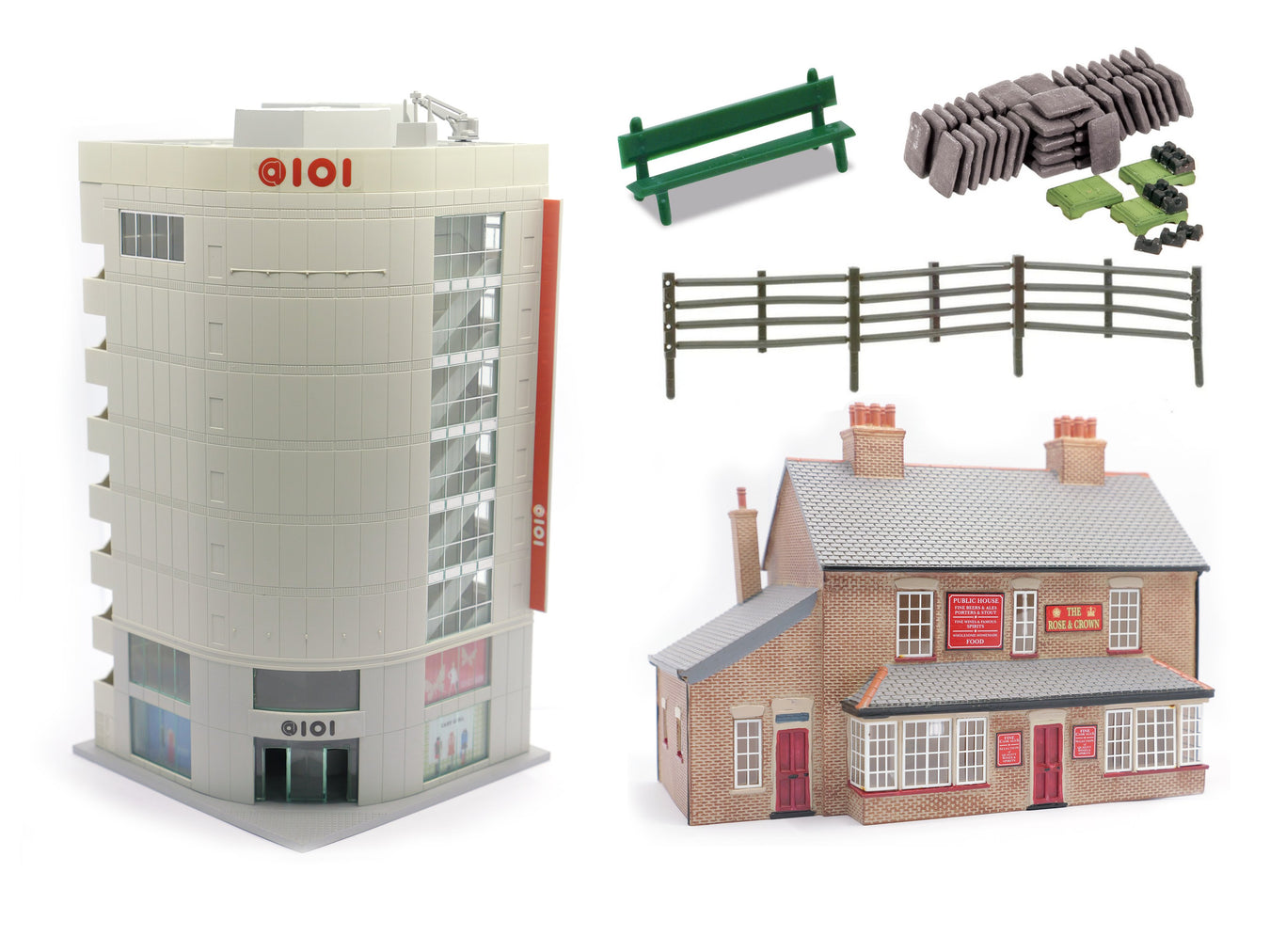 Lineside Buildings Figures and Acc