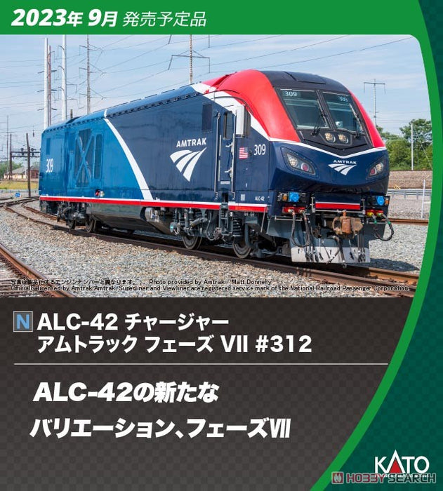 Kato 17736-L ALC-42 Charger Amtrak Phase VII #312