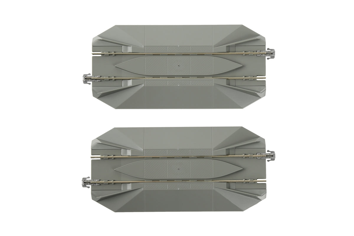 Kato 2-142 Passaggio A Livello - 2 Pezzi Di Binario Stradale 123mm Scala HO (1/87)