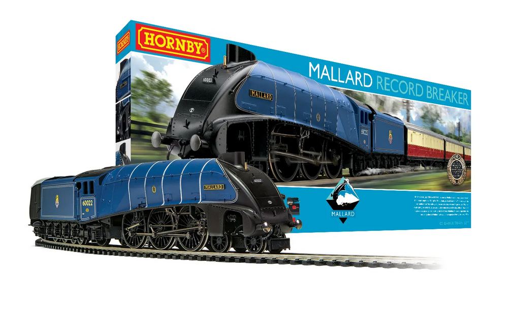 Hornby R1282S Mallard Record Breaker Train Set - Era 3