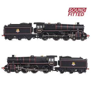 Graham Farish 372-727ASF BR Standard 5MT with BR1B Tender 73109 BR Lined Black Early Crest