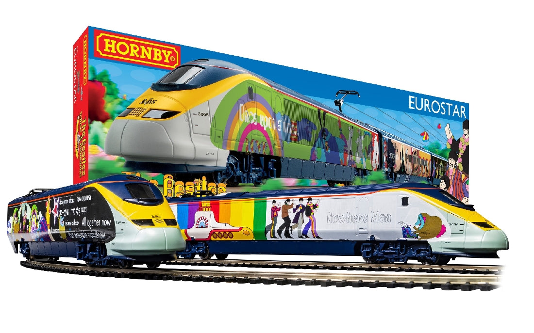 Hornby R1253M Eurostar with "Yellow Submarine by The Beatles" Livery Train Set