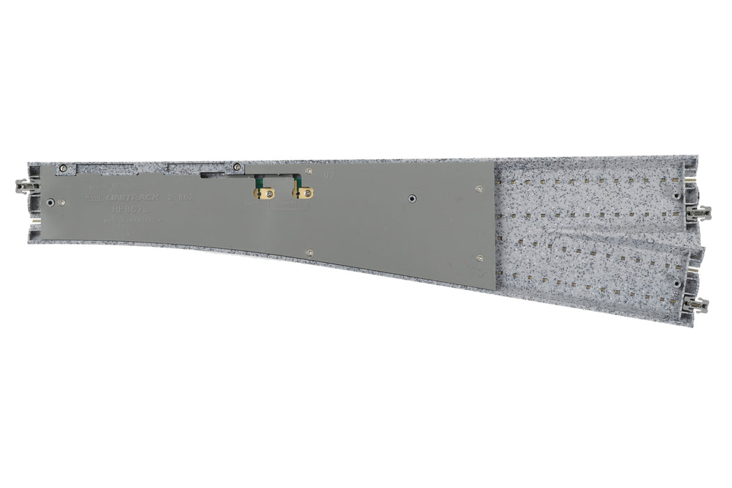 Kato 2-862 Unitrack Left Hand Manual Turnout (#6) 867mm Radius (HO)