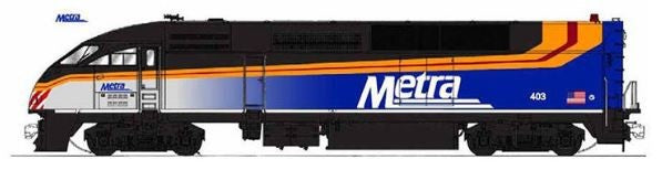 Kato 176-6124 N MP36PH Chicago Metra Black Roof #424