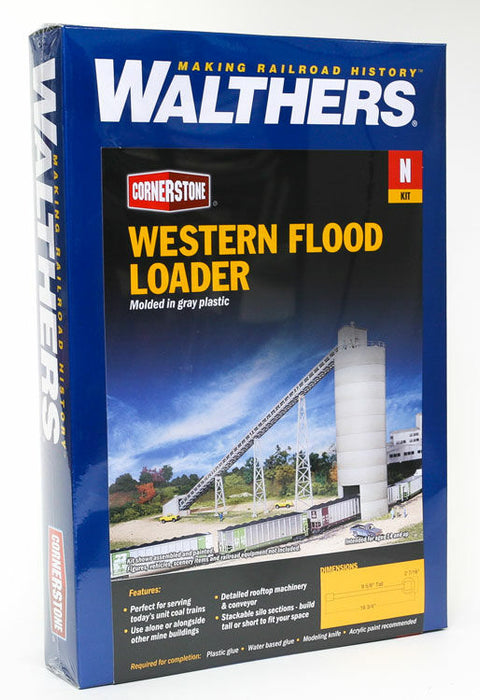 WALTHERS 933-3247 N Scale Western Flood Loader - Kit - 42.5 x 6.1 x 24.4cm 