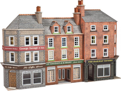 Metcalfe PN972 N Scale Low Relief Pub and Shops