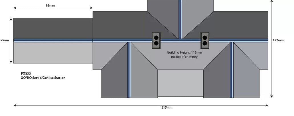 Metcalfe PO333 OO Scale Settle & Carlisle Railway Station