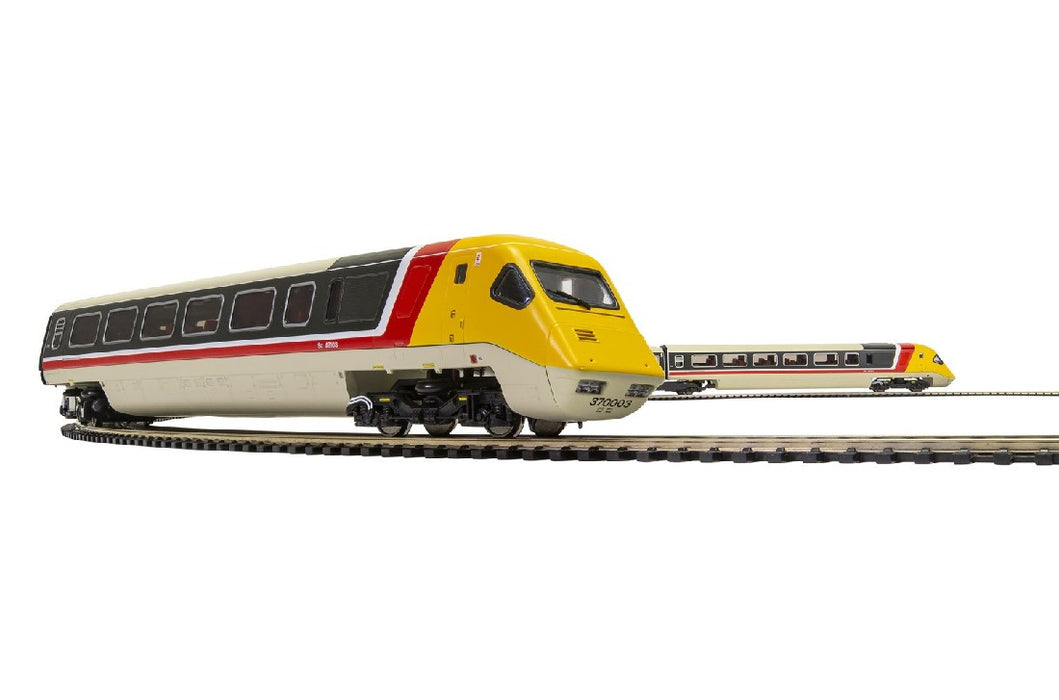 Hornby R40012 BR, Class 370 Advanced Passenger Train 2-car TRBS Coach Pack, 48403 + 48404 - Era 7