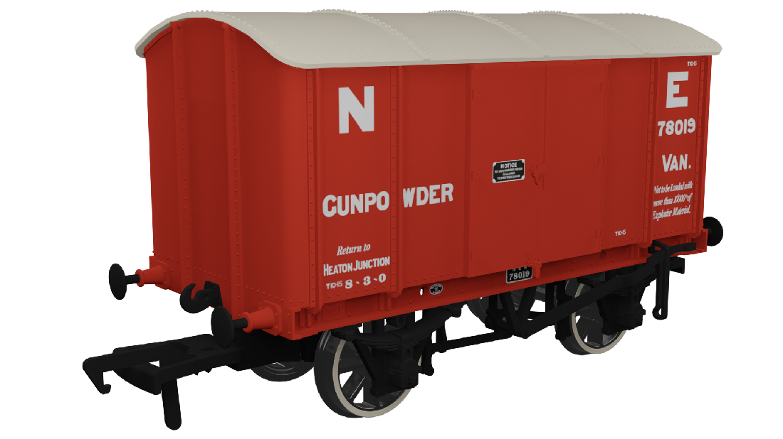 Rapido 908028 North Eastern Railway Gunpowder Van No. 78019