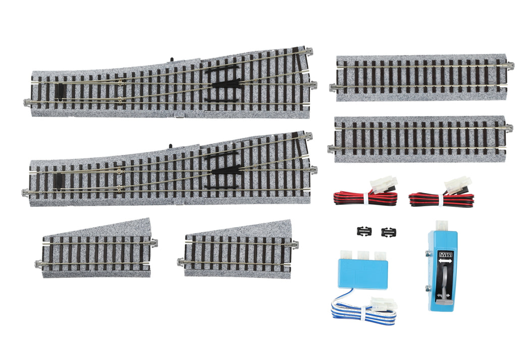 Kato 3-114 HO HV4 Unitrack Electric Turnout #6 Crossover Track Pack