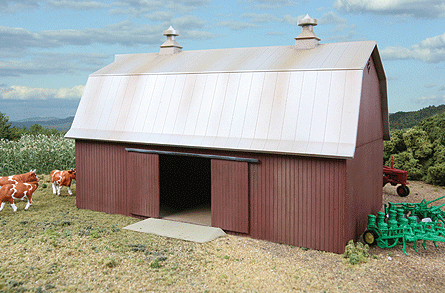 WALTHERS 933-3330 Meadowhead Barn -18 x 11.5 x 11cm — Branchline Hobby Shop
