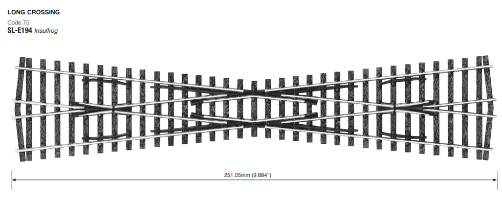 Peco SL-E194 Crossing, Long