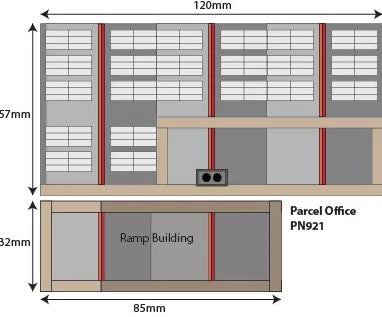 Metcalfe PN921 N Scale Parcel Office