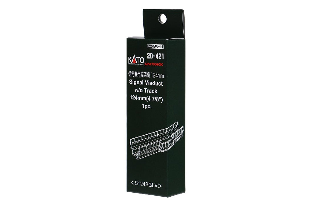 Kato 20-421 124mm (4 7/8") Single Straight Viaduct Platform for #20-605 Automatic Signal Track (1 pc)