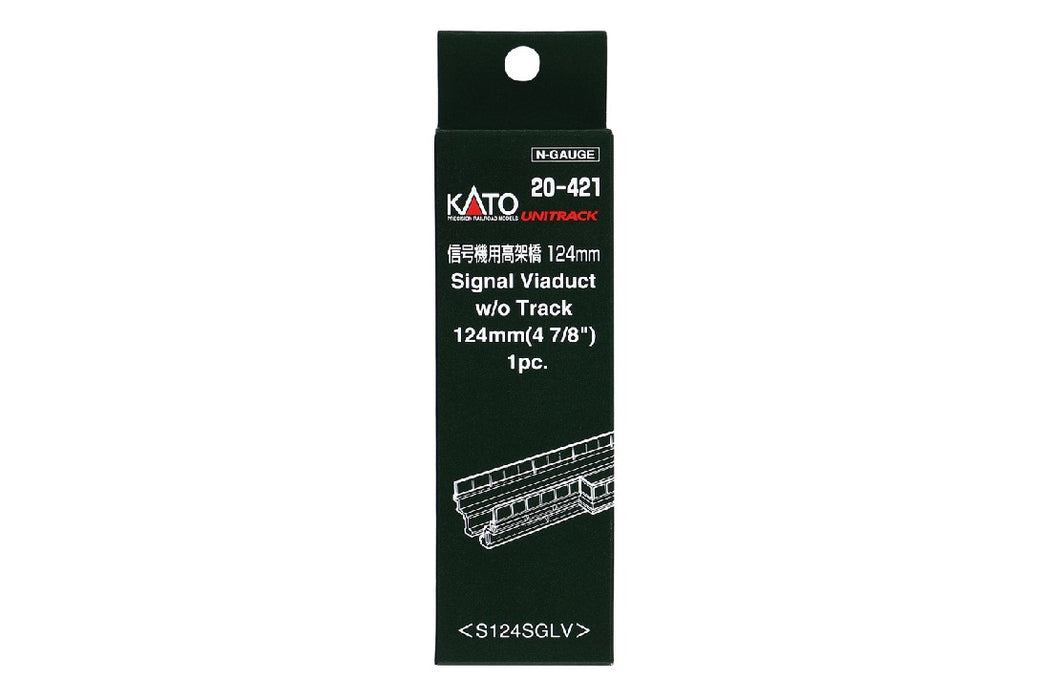 Kato 20-421 124mm (4 7/8") Single Straight Viaduct Platform for #20-605 Automatic Signal Track (1 pc)