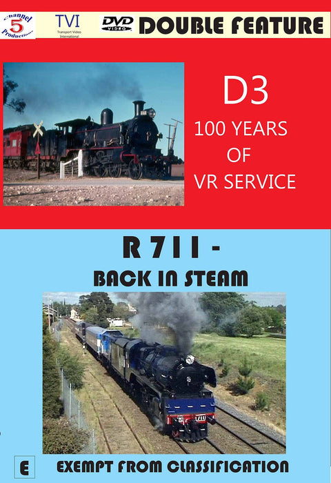 DVD CFRD1028 Double Feature - D3 100 years of VR Service/ R711 - Back in Steam