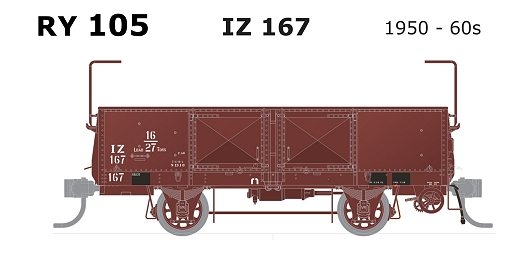 SDS Models RY105 IZ wagon 1950 - 60s (single wagon)