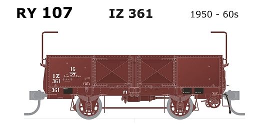 SDS Models RY107 IZ wagon 1950 - 60s (single wagon)