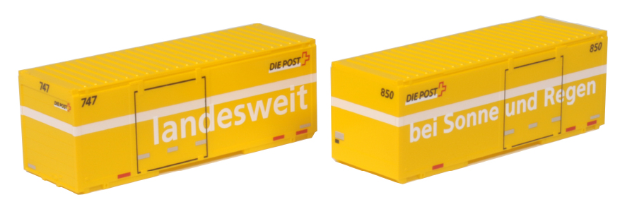 Kato 23-591A Swiss Post Containers
