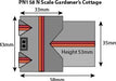 Metcalfe PN158 N Scale Gardener's Cottage