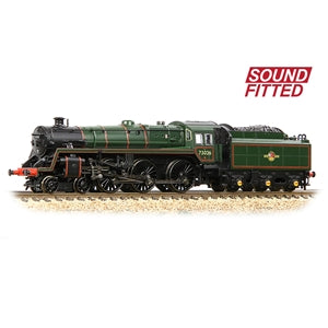 Graham Farish 372-728BSF BR Standard 5MT with BR1 Tender 73026 BR Lined Green (Late Crest) (DCC & sound fitted)