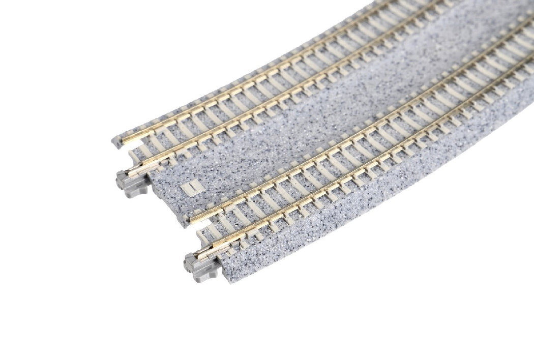 Kato 20-186 480/447mm Radius 22.5 Degree Curved Track with Superelevation Easements (2 pcs)