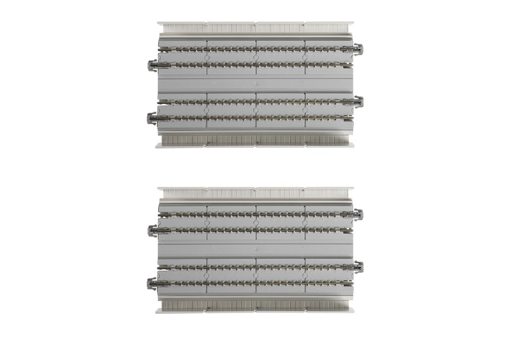 Kato 20-422 124 (4 7/8") Concrete Slab Double Track Straight Viaduct Track (2 pcs)