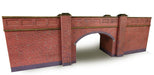Metcalfe PN146 N Scale Railway Bridge in Brick Red