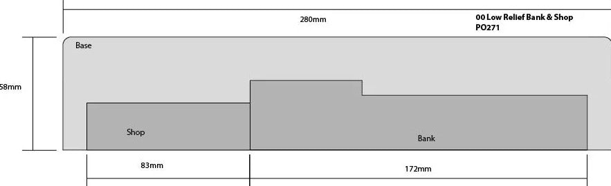Metcalfe PO271 OO Scale Bank and Shop