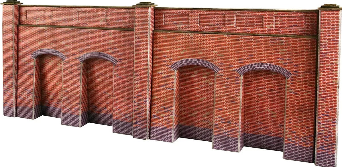 Metcalfe PO244 OO Scale Red Brick Retaining Wall