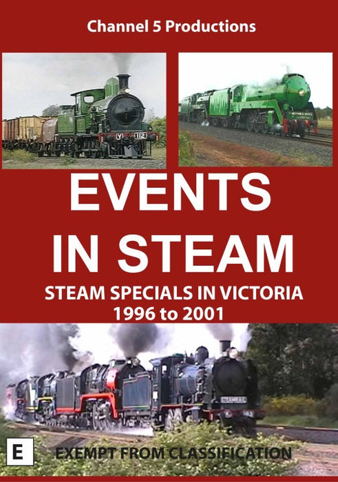 DVD CFRD1043 Events in Steam - Steam Specials in Victoria 1996 to 2001