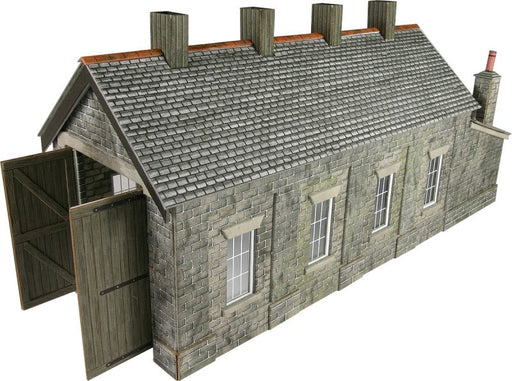 Metcalfe PO332 OO Scale Engine Shed in Stone