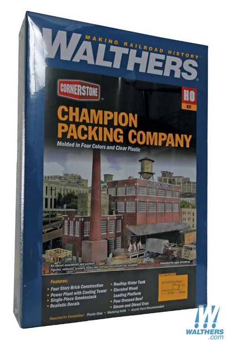 WALTHERS 933-3048 Champion Packing Plant -40.9 x 17.8 x 13.2cm