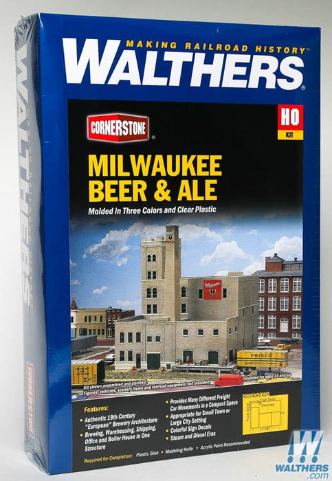 WALTHERS 933-3024 Milwaukee Beer and Ale Brewery -31.4 x 25.4 x 30.5cm