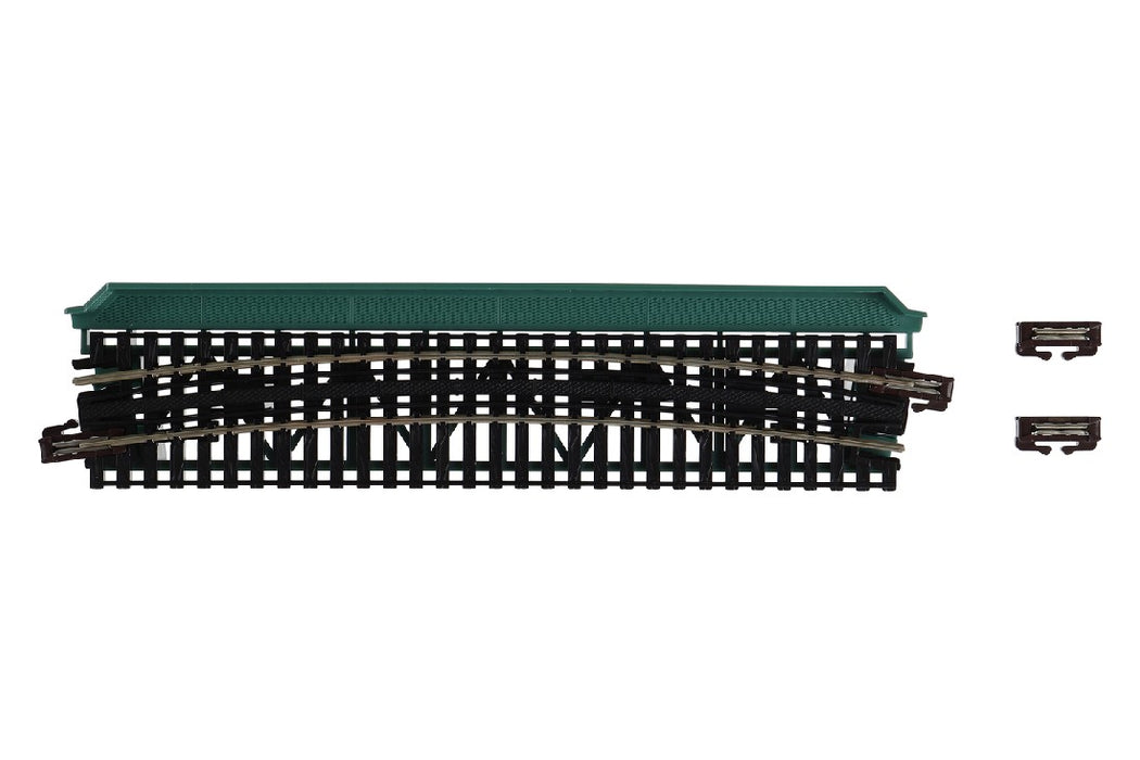 Kato 20-471 Curved Deck Girder Bridge, Green - 481mm (19") Radius 15 Degree