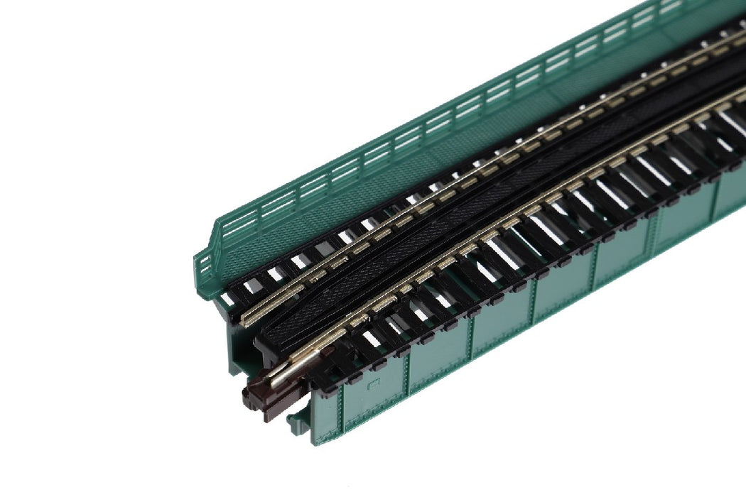 Kato 20-471 Curved Deck Girder Bridge, Green - 481mm (19") Radius 15 Degree