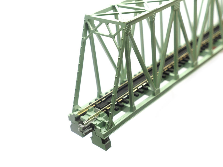 Kato 20-428 248mm (9 3/4") Single track truss bridge light green