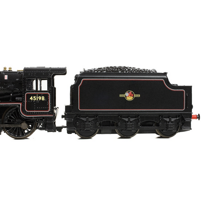 Graham Farish 372-137B LMS 5MT 'Black 5' with Welded Tender 45198 BR Lined Black (Late Crest)