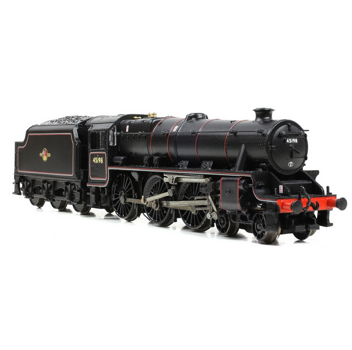 Graham Farish 372-137B LMS 5MT 'Black 5' with Welded Tender 45198 BR Lined Black (Late Crest)