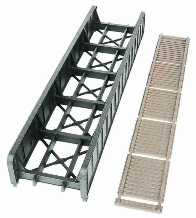 WALTHERS 933-4502 70' Single-Track Railroad Through Girder Bridge -24.7 x 6 x 3.3cm 