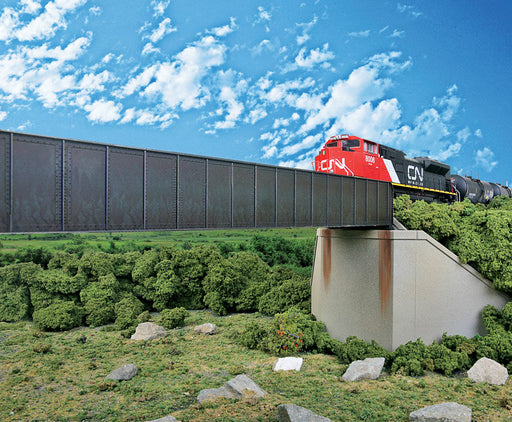 WALTHERS 933-4503 90' Single-Track Railroad Through Girder Bridge - 31.7 x 6 x 3.8cm 
