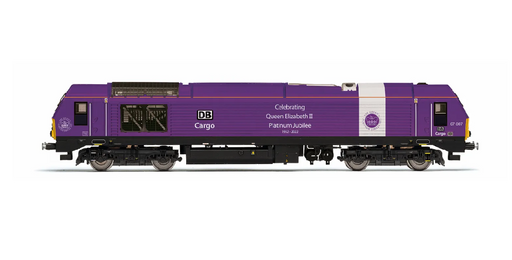Hornby R30333 DB Cargo, Class 67, Bo-Bo, 67007 'Queen's Jubilee' - Era 11
