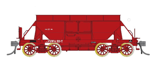 IDR models NN-06 Bogie Ballast Wagons (4 Pack) - VHWA 118 and 123 wth 30 Ton Bogies - VHWA 97 NN125 with 40 Ton Roller Bearing Bogies