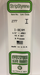 Evergreen 277 I Beam Polystyrene Rods  (1/4" / 6.4mm Hieght, 3 pcs)