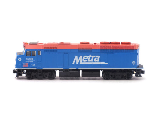 Kato 176-9107 F40PH Chicago Metra #157 "City of Palatine"