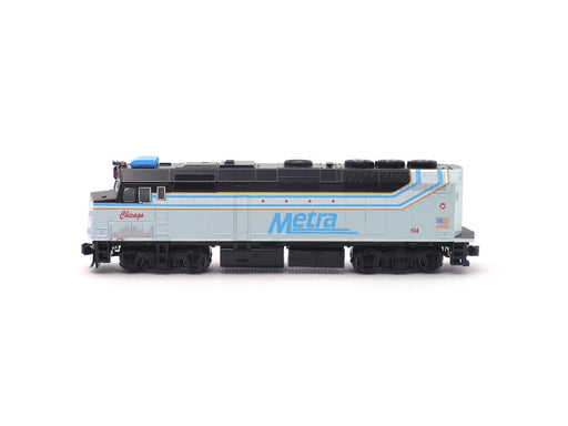 Kato 176-CHICAGO F40PH Chicago Metra #104 "City of Chicago":