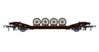 Rapido 929002 LOWMAC Flat Car Diagram 54a #700729 in LMS Bauxite