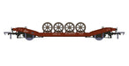 Rapido 929005 LOWMAC Flat Car Diagram 54a #M700721 in British Rail Bauxite